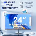 thumbnail image 5 of Magnetic 24 Inch Privacy Screen for Frameless Monitor 16:9 Aspect Ratio,Hanging Blue Light Screen Protector Eye Protection Anti-Spy Shield, 24in Removable Privacy Filter, 5 of 7