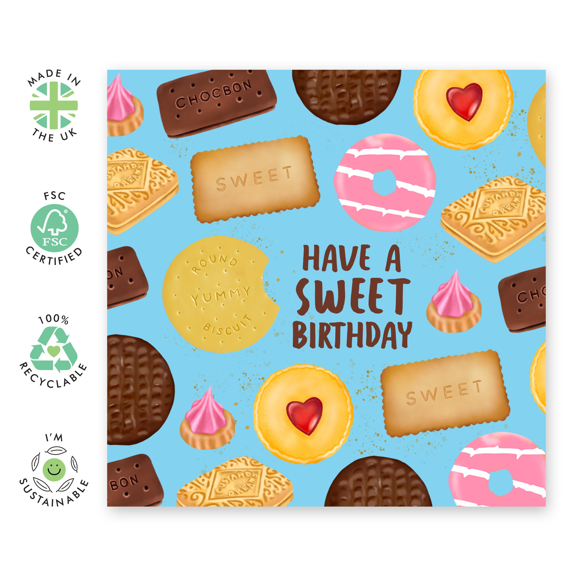 Central 23 Cute Birthday Card for Her 'Have A Sweet Birthday