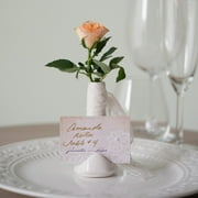 Weddingstar Small White Favor Vase or Place Card Holder