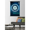 thumbnail image 2 of MLB Seattle Mariners - Logo 16 Wall Poster with Wooden Magnetic Frame, 22.375" x 34", 2 of 3