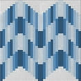 thumbnail image 1 of Ahgly Company Machine Washable Indoor Square Transitional Coral Blue Area Rugs, 9' Square, 1 of 7