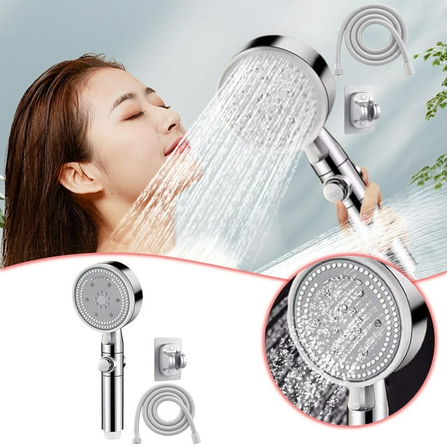 Shower Head With Handheld High Pressure 8 Spray Shower Head with Handheld High Pressure Removable Shower Heads Light up Screw on Shower Head with Hose Replacement Shower Heads Tile Steamer for Shower