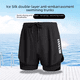 thumbnail image 3 of Bañador de playa de secado rápido de doble capa para hombre, nuevo estilo 2023, pantalones cortos, equipo de natación, ropa de baño cómoda y transpirable, 3 of 4