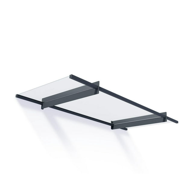 CANOPIA par PALRAM Nancy Ensemble d'auvent de porte de 3 pi x 7 pi - Gris