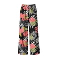 thumbnail image 4 of Guluxicc Women's Hawaiian Pants with Pockets Elastic Waist Drawstring Beach Trousers for Summer Vacation, 4 of 4