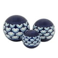 thumbnail image 1 of Sagebrook Home S/3 Painted Orbs, 3/4/5" Blue, 1 of 2