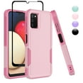 thumbnail image 1 of for Samsung Galaxy A03S Case 2 in 1 Case with Tempered Glass Screen Protector Rugged Drop Resistant TPU Durable Full Body Protection Grade Detachable Case Black, 1 of 6