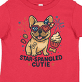 thumbnail image 4 of Inktastic Star-spangled Cutie Dog USA Boys or Girls Toddler T-Shirt, 4 of 5