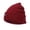 Red, variant on deevoka Adult Knit Beanie Warm Mens Cold Weather Cotton Slouchy Caps