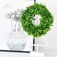 thumbnail image 3 of 2 Pack Artificial Boxwood Wreath - 11" Mini-Sized Boxwood Wreath Green Candle Wreath for Wall Window Home Decoration, 3 of 5