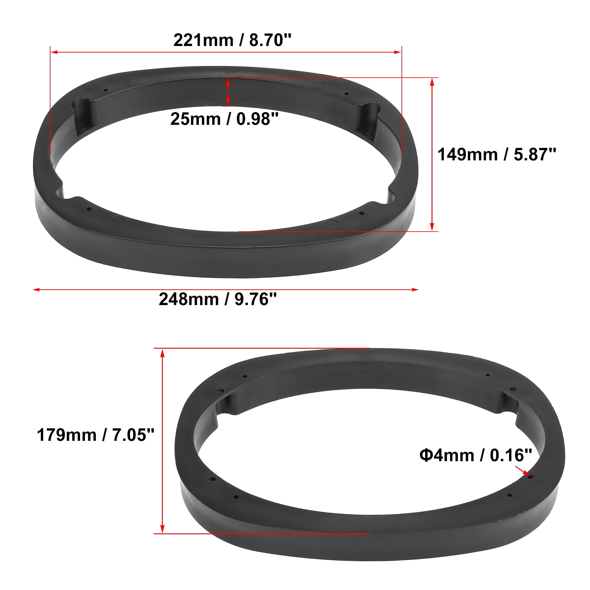 Unique Bargains Car Universal Speaker Spacer Extender Adapter for 6"x9" Speaker