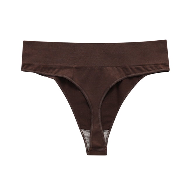 Gibobby Tangas de mujer ilusion Tangas sin costuras para mujer, bragas elásticas, transpirables, sexy, paquete de ropa interior(Café,M)