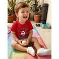 thumbnail image 3 of BemeyourBBs Toddler Baby Boys Summer Outfits Baseball Embroidery Short Sleeves T-Shirt and Striped Shorts Set for 2 Piece Clothes Set, 3 of 9