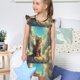 thumbnail image 4 of Balery Sunshine Cloud Cute Cat Camisón de princesa para niñas, pijama de algodón con mangas abullonadas, suave y bonito.-Large, 4 of 6