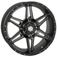 thumbnail image 1 of 4/156 STI HD7 Alloy Wheel 14x7 4.0 + 3.0 Matte Black/Smoke for Polaris RANGER RZR S 800 2009-2014, 1 of 1