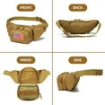 thumbnail image 5 of Waist Pack Bag Fanny Pack for Men&Women Hip Bum Bag with Adjustable Strap, Large Capacity Waist Wallet Bag for Traveling Casual Running Hiking Cycling, 5 of 7