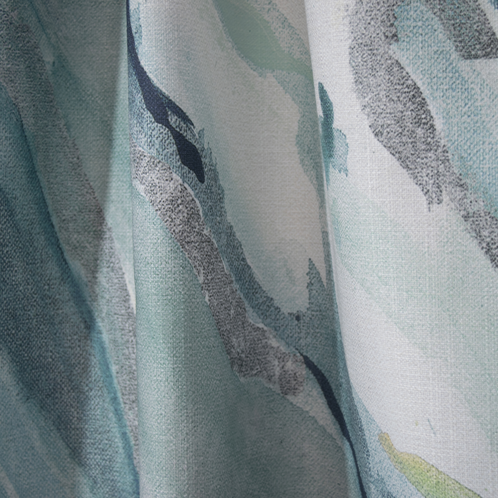 Designart 'Silver Springs II Blue Green' Nautical & Coastal Curtain Panel