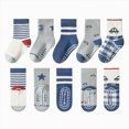 thumbnail image 2 of Non Slip Socks,Kids Crew Socks for Boys Girls Socks Cotton Socks Casual Wear Unisex Cute Socks 2T 3T 4T 5T 6T 7T 8T 9T 10T 11T 12T Kids,Multipack, 2 of 4