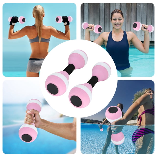PRETXORVE Water Small Dumbbell Aerobic Exercise Spa Soft Foam Barbell Lightweight Swimming