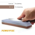 thumbnail image 4 of POWERTEC 5-1/2-Inch to 9-Inch Sharpening Stone Holder with Whetstone Knife Sharpener Stones - 400/1000 3000/8000 4 Side Grit Waterstones (#71722), 4 of 8