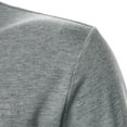 thumbnail image 4 of Sngxgn Men's Classic Fit Short Sleeve Solid Soft Cotton Polo Shirt(Grey,S), 4 of 9