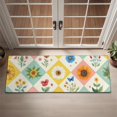 thumbnail image 2 of Pioneer Flower Floral Print Pattern Door Rugs,Washable Non Slip Door Mats Indoor,Decorative Door Mats,Entry Mat Indoor for Entrance,Bedroom,Kitchen,Bathroom,16"x47", 2 of 6
