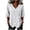 White, variant on Tops for Women 3/4 Sleeve V Neck Women Fashionable Casual Solid Color Imitation Linen with Tie Blouse