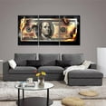 thumbnail image 4 of Hieng Dollar Money Canvas Wall Art Decor Vintage 100 Dollar Bill Motivational Poster Painting for Home Decor and Office Living Room Artwork Unframed, 4 of 6