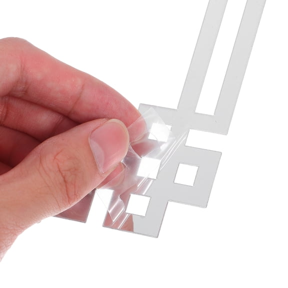 CIMAXIC 4-Pack Acrylic Wall , Elegant Decorative Decals for Living Room and Bathroom