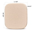 thumbnail image 3 of Esponjas de maquillaje OWLFAVO cuadradas con funda de viaje 2 unidades color beige, 3 of 7