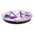 thumbnail image 4 of Adhesivo PopSockets PopGrip con letra M en forma de mariposa morada, 4 of 7