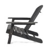 thumbnail image 6 of Ariel Outdoor Acacia Wood Folding Adirondack Chairs with Cushions (Set of 4), Dark Gray and Gray, 6 of 12