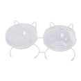 thumbnail image 2 of Comedero elevado para gatos Yuyangstore cuenco doble blanco antideslizante extraíble, 2 of 8