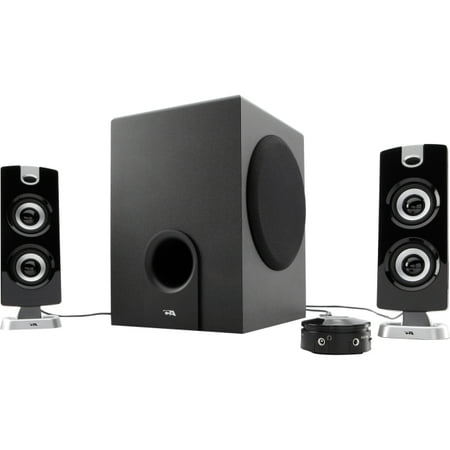 Cyber Acoustics CA-3602 Platinum Speaker System - 2.1-channel - 30W (RMS) / 62W (Best Boston Acoustics Speakers)