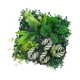 thumbnail image 1 of Panel de césped artificial para pared, decorativo, 25 x 25 cm, hojas verdes de plástico Estilo A, 1 of 9