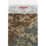 Cotton Bandanas, Camo, 2-Pack