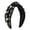 Black, variant on VLOOCKLW Vintage Wide Headband Pearl Embellished Hair Hoop, Elegant Fashion Headwear for Girls, Casual Daily Wear, Weddings, Parties & Special Occasions