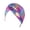 Purple, variant on Women Rainbow Metallic Arab Turban Hat Twisted Front Pleated Headwrap Glitter Colorful Hijab Hair Loss Chemo Cap