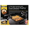 thumbnail image 2 of Presto 5489 Friteuse à Double Panier en Acier Inoxydable 4,7 Litres, Noir, 2 of 5