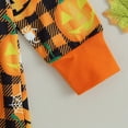 thumbnail image 7 of MUXiin Baby Boys Romper Jumpsuit Long Sleeve Pumpkin Print Zip Up Outfit Soft Comfortable Playwear For Toddler 0-18 Months,Orange,6-12 Months, 7 of 7