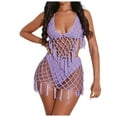 thumbnail image 1 of Traje de baño de 2 piezas para mujer, trajes de baño para mujer, traje de baño de punto con cuello colgante para mujer con ropa interior, traje de baño para mujer, 1 of 8