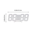 thumbnail image 2 of CHICHUMID Clocks for Living Room Mantelpiece LED Clock ABS Time Display Modern Digital Design for Home Users 1Pcs, 2 of 6