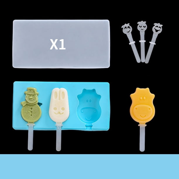 Moldes para paletas, moldes para helado, molde para paletas caseras, juego de bricolaje, máquina para hacer paletas de hielo gratis para niños Zhivalor Utensilios de Cocina