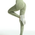 thumbnail image 4 of Sonducket Pantalones de Yoga elásticos de cintura alta para correr para mujer, pantalones deportivos de entrenamiento en casa para primavera y Prendas para la parte inferior del cuerpo Verde S, 4 of 6