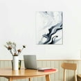 thumbnail image 3 of ONETECH Abstract Wall Art - Black and White Abstract Canvas Print for Living Room Wall Decor, Modern Abstract Watercolor Painting Pictures, Minimalist Abstract Framed Artwork for Office Decor, 3 of 5