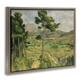 thumbnail image 4 of Stupell Industries Classic Cezanne Mont Sainte-Victoire Landscape & Nature Painting Brown Floater Framed Canvas Art Print Wall Art, 21 x 17, 4 of 10