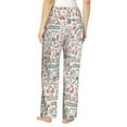 thumbnail image 3 of Naloa Summer Life Print Women’s Ultra-Soft Comfy Pajama Lounge Pants with Pockets & Drawstring, 3 of 8