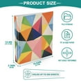 thumbnail image 3 of FORMRS 3 Ring Binder 1.5 inch with Pockets Clip Board 200 Sheets Capacity, Minimalist Triangles, 3 of 8