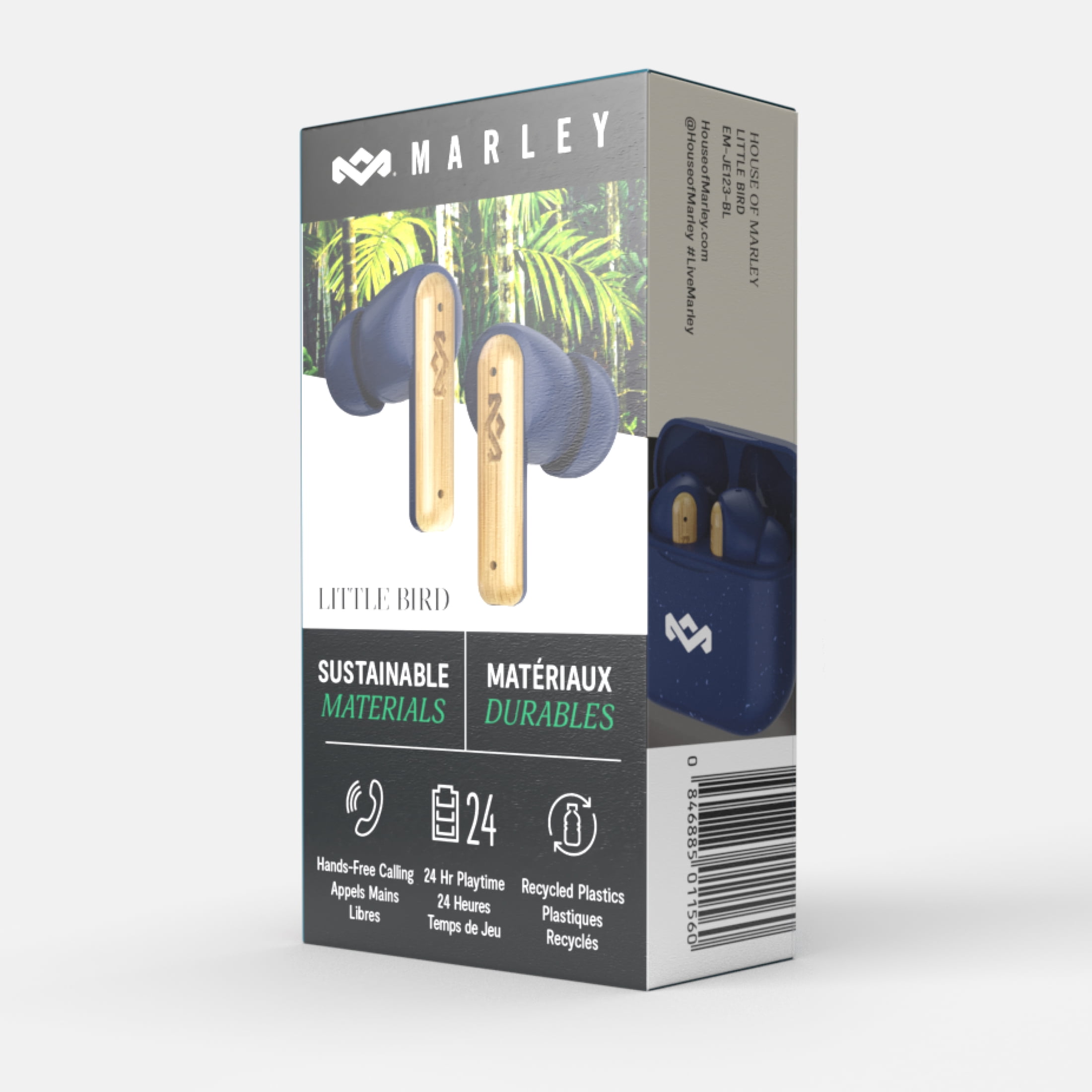 House of Marley Little Bird True Wireless Earbuds - Blue