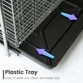 thumbnail image 3 of HOMESTEAD 24" Bunny Cage with Tray, Easy-Clean Rabbit Cage, Legs & Frame Included, Urine Guard, for Rabbits, Ferrets & Hedgehogs, 3 of 9